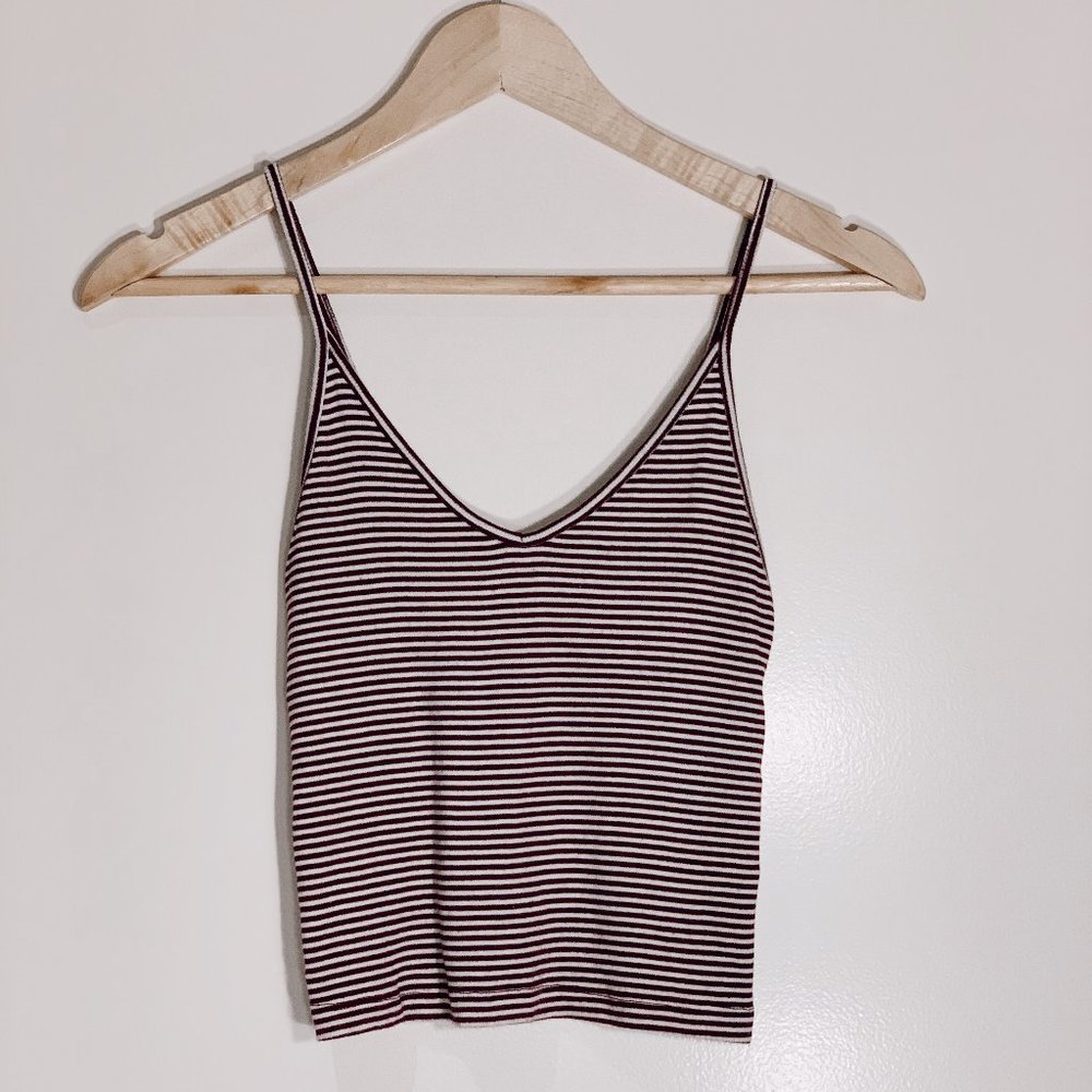 Brandy Melville striped cropped tank